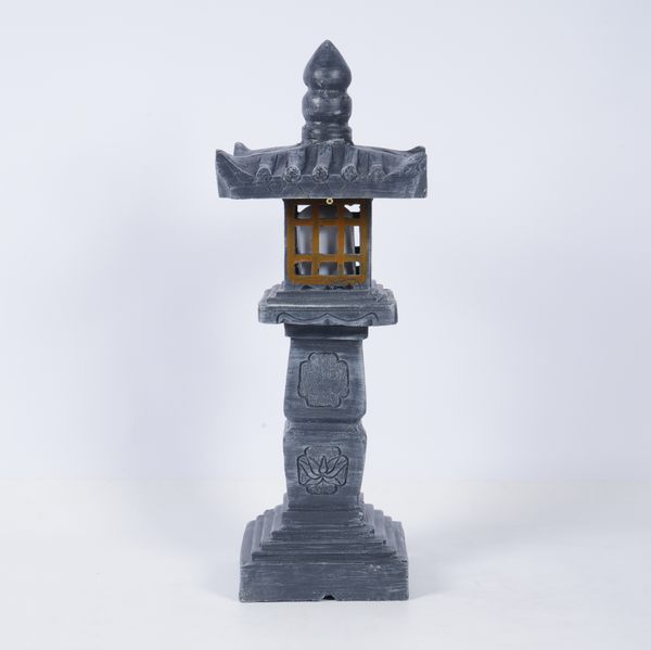 Pagoda Lanterns Garden Statues Asian Zen Outdoor Decor Lanterns Decorative