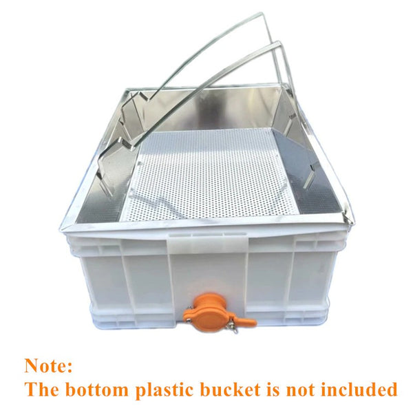 Honeycomb Uncapping Tray Stainless Steel Honey Uncapping Station Beeswax Frame