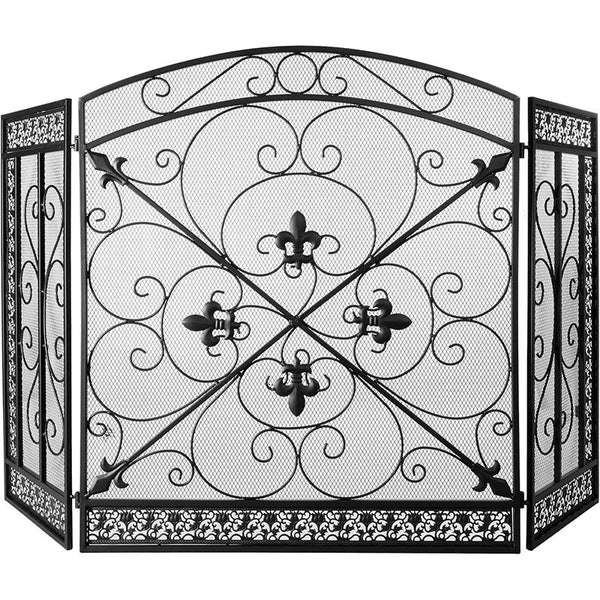 Retro Fire Screen Fireplace Gate Decor Fireguards Mesh Cover Hireplace Partition