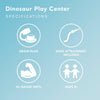 Inflatable Dinosaur Play Center Pool Playhouse Water Park with Kid Pool Slide