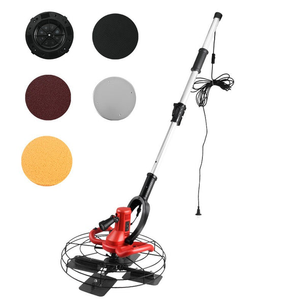 Electric Concrete Trowel with Extension Rod Wall Smoothing Polishing 6 Speed