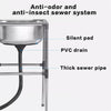 Free Standing Stainless Steel Vegetables Wash Basin Kitchen Sink with Bracket AU