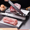 Bone Cutter Frozen Meat Slicer Manual Ribs Chicken Fish Chopper with Food Tray