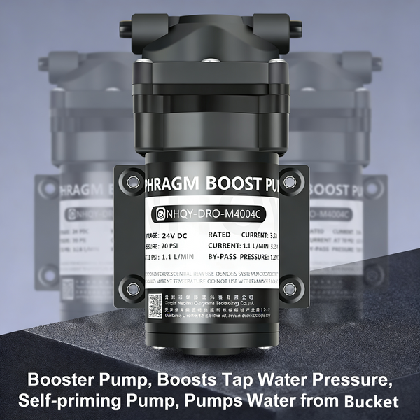 Self-Priming Booster Pump for Reverse Osmosis Systems Up to 100 GPD RO Pump