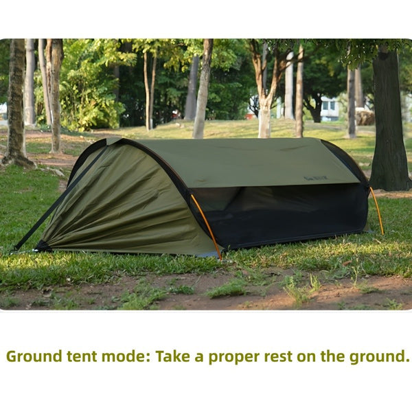 Hanging Hammock Outdoor Garden Travel Beach Swinging Bed Camping with Sunshade
