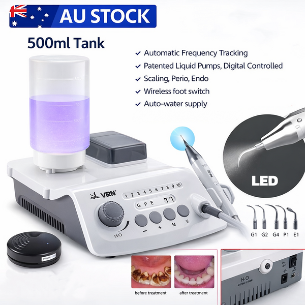 Dental Ultrasonic Plaque Remover Scaler Piezo LED Handpiece Tips Teeth Cleaning