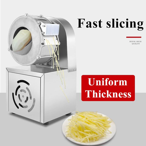 Potato Slicing Machine Electric Vegetable Cutter 2.5mm Shredder Machine 900RPM