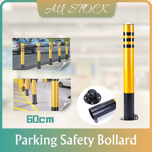 60CM Parking Bollards Post Parking Barrier Universal Safety Bollard Post AU