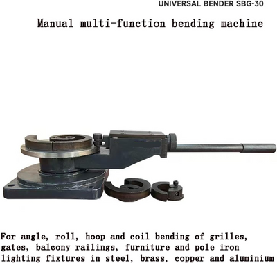 Industrial Metal Bender Metal Bender Rebar Bender for Flat Round Square Steel AU