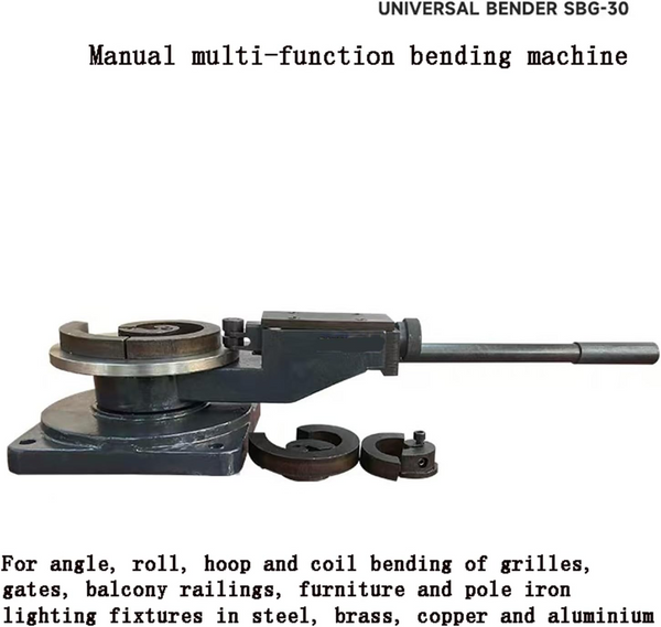 Industrial Metal Bender Metal Bender Rebar Bender for Flat Round Square Steel AU