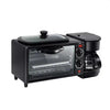 3-in-1 Breakfast Station Includes Coffee Maker Non-Stick Griddle Toaster Oven