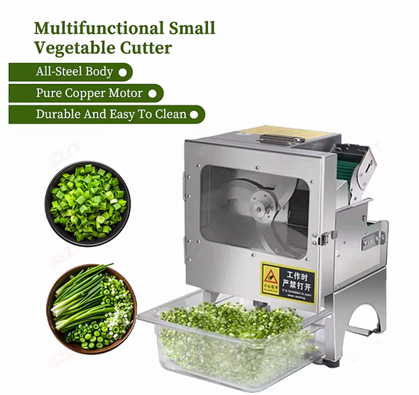 Electric Scallion Chopping Machine Efficient Vegetable Cutter Food PrepTool 200W