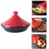 Kitchen Ceramic Tagine Household Red Tagine Pots Ceramic Cookware Soup Pot AU