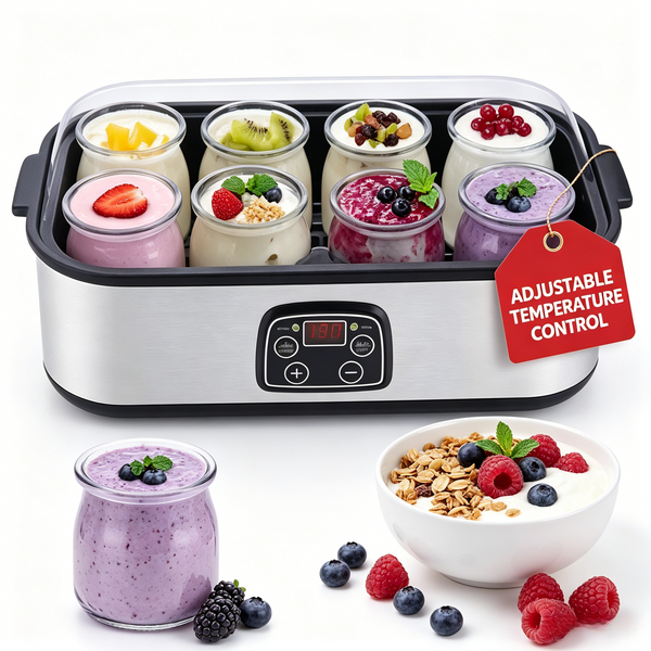 Probiotic Yogurt Maker with Adjustable Temp/ Time Control Get Better Gut Health