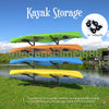 4 Tiers Heavy Duty Freestanding Kayak Surf Board Storage Rack for Kayaks Canoe