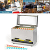 Straw Dispenser Holder Storage Stainless Steel Pencil Box for School Bar Kitchen