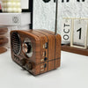 Portable AM FM Radio | Mains/Rechargeable Battery | Wood Effect | Retro Style