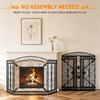 Retro Fire Screen Fireplace Gate Decor Fireguards Mesh Cover Hireplace Partition