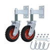 6" Gate Wheels Spring-Loaded Gate Wheels Caster Rotating Fence Wheel Max.600lbs.