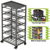 50 Can Spray Paint Storage Rack Aerosol Storage Cart Rolling Spray Bottle Holder