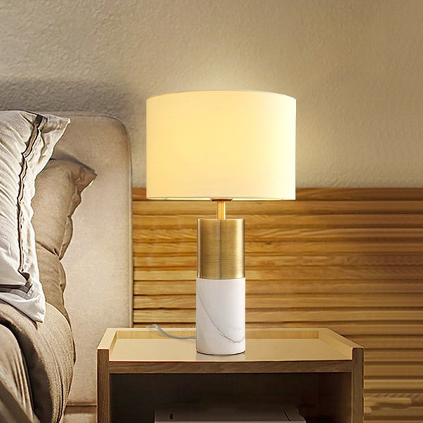 Modern Table Lamp Bedroom Bedside Lamp Marble Table Light AU Plug