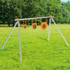 AR500 Steel Target Combo 8" Gong Target Outdoor Hanging Steel Shooting Targets