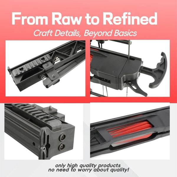 Rapid Bow Shooter Launcher +6 Arrow +Laser Sight Archery Launcher Orbital Tool