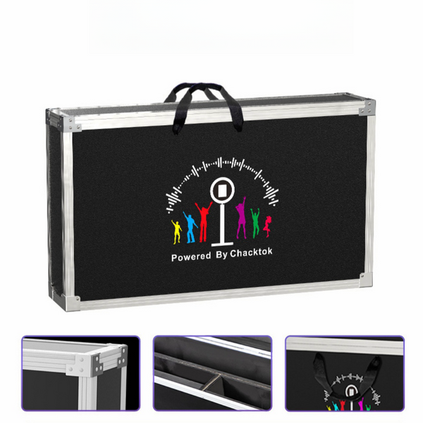 175cm 360° Photo Booth Machine Selfie Digital Portable PhotoBooth with LED Light