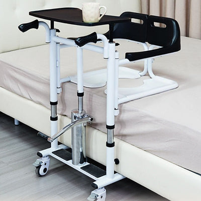 Lift Transfer Chair Patient Wheelchair+Assist Rise Lifter Hydraulic Lift Chair