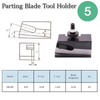 6 Pcs 250-222 BXA Wedge Type Quick Change Tool Post Set For 10" -15" Lathe Steel