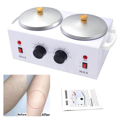 220V Double Wax Pot Warmer Waxing Machine For Full Body Adjustable Temperature