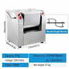 15KG Commercial Dough Mixer Electric Dough Maker Filling Mixer Two-way Kneading
