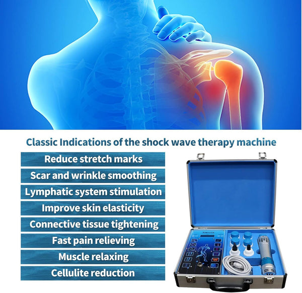 Touch Screen Shockwave Therapy Machine With 7 Heads ED Treatment Pain Relief