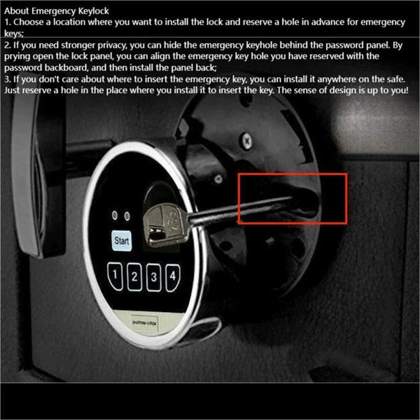 Gun Safe Lock Replacement Digital Keypad Safe Electronic Lock Fits Most Safe AU