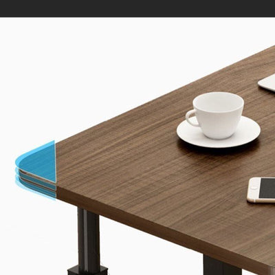 Overbed Bedside Table with Rolling Wheels Adjustable Laptop Desk Home Bed Tray