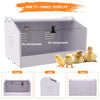 80CM Chick Brooder Box Rearing Poultry Feeding Box Keep Warm Up to 35 Chicks