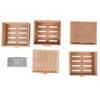 5 Tiers Cigar Humidor Cabinet 110 CT Cedar Wooden Cigar Box Digital Hygrometer
