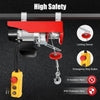 800kg Electric Hoist Winch 10m/min Electric Lift with Remote Control  Rope Tool