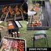 BBQ Charcoal Grill Roast Outdoor Camping Barbecue w/ Adjustable Charcoal Height