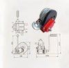 Automatic Brake Hand Winch 1500LB Boat Trailer Winch with 10M Steel Wire AU