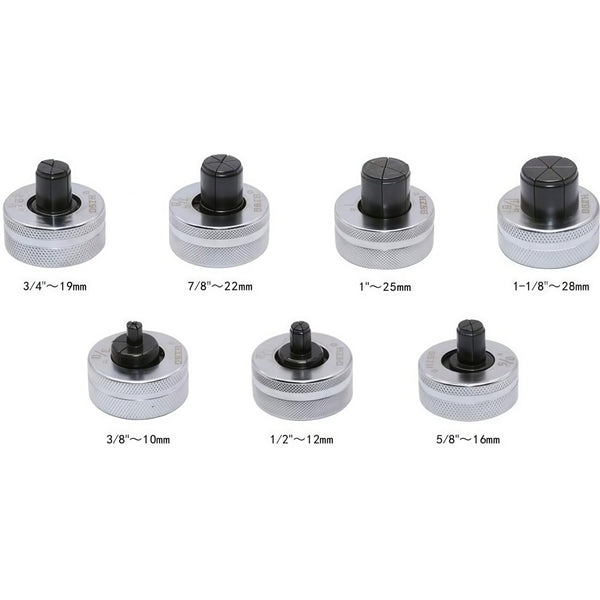 HVAC Hydraulic Copper Tube Expander Kit Plumbing Swaging Tool Set with 7 Heads