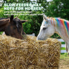 Knotless 5x5ft Round Bale Horses Hay Net 4cm Squares for Livestocks Slow Feeder