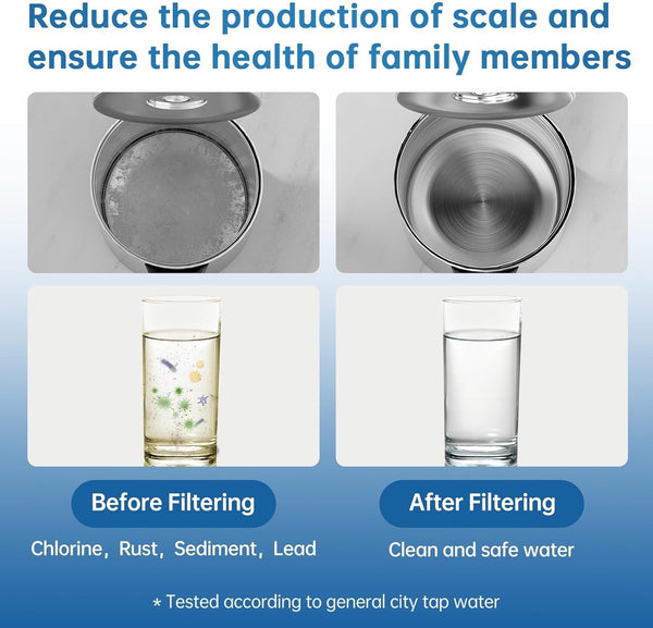 Tap Water Filter Kitchen Water  Purifier Filtration System with 2 Cartridges
