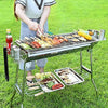Outdoor Stainless Steel Charcoal Grill Barbecue Tool Folding Cooking Stove
