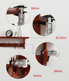 5 Hooks Wall Mounted Coat Rack Wooden Vintage Entryway Hat Clothes Organizer