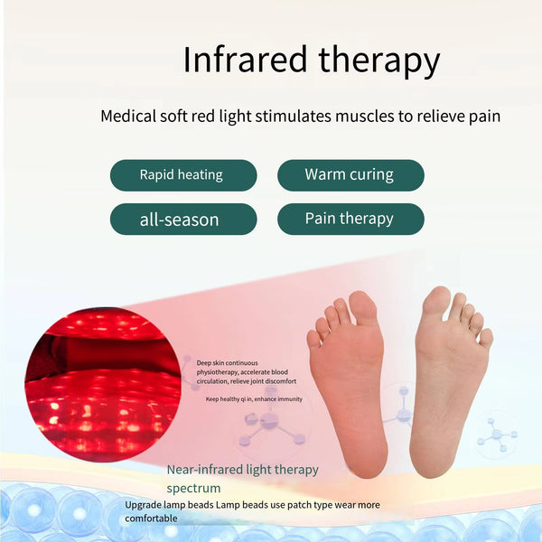 2 Slippers: Red Light Therapy Heating Shoes for Foot Toe and Heel Pain Relief AU