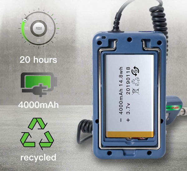 KIP-600V 400X Fiber Optic Inspection Probe Kit 3.5 Inch Display 4000mAh Battery