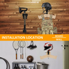 Helmet Holder Motorcycle Gear Rack Wall Mount Gloves Holder Gear Clothes Hanger