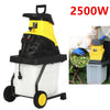 2500W Electric Wood Chipper Crushing Impact Shredder Garden Mulcher On Wheels AU