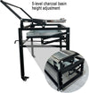 Portable Flipping Charcoal Grill 360° Rotating Charcoal BBQ Backyard Camping AU
